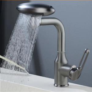 شیر ظرفشویی لوکس بدنه برنجی شاوری NEW چرخش 360 درجه برند هوادیائو