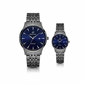 ساعت ست زنانه و مردانه پرستیژ مدل P9204 – تلفیق رزگلد و نقره‌ای