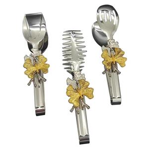 انبر سالاد شاهین مدل Kelebek مجموعه 3 عددی 