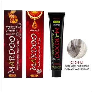رنگ بلوند دودی خیلی خیلی روشن 11.1 ،رنگ مو کم آمونیاک پیلون و یک عدد اکسیدان