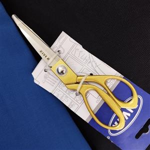 قیچی خیاطی استیل دسته طلایی ریور کد 23027