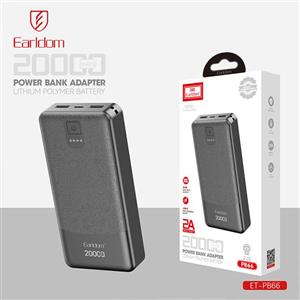 پاور بانک ارلدام ET-PB66 10W ظرفیت 20000 میلی آمپر ساعت