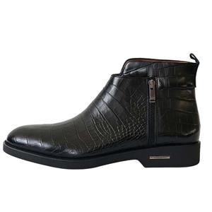 نیم بوت مردانه مدل رادمان چرم گندم 