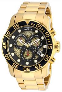 ساعت مچی مردانه اینویکتا مدل ۱۹۸۳۷ با بدنه استیل Invicta Men's 19837SYB Pro Diver 18k Gold Ion-Plated Stainless Steel Watch