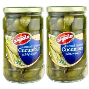 خیارشور نمکی ماهوند - 660 گرم بسته 2 عددی
