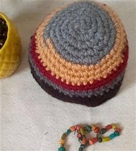 کلاه لئونی بافت درشت رنگی