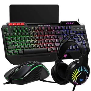 کیبورد و موس گیمینگ آئولا T650هدست و پد موس