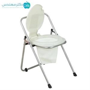 توالت فرنگی سیار تاشو گالوانیزه با قیف ژله ای تاشو