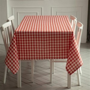 رومیزی پانیذ پود مدل چهارخانه مستطیل سایز 140x120 سانتی‌متر