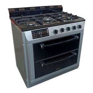 اجاق گاز کابینتی پنج شعله جنرال پارس مدل MX5S-GP-T صفحه لعاب