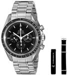 Omega Men's 31130423001006 Speedmaster Analog Display Mechanical Hand Wind Silver Watch 