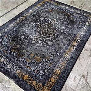 فرش6متری سرمه ای طرح 700نقشه پتینه ثروت