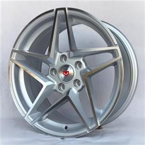 رینگ اسپرت ووسن 2025 سایز 16 اینچ - رخ تراش نقره ای  (رینگ VOSSEN)(5 پیچ)(مخصوص دنا توربو)