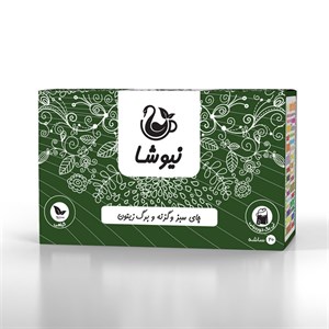 3. چایی سبز رزماری وگل محمدی نیوشا