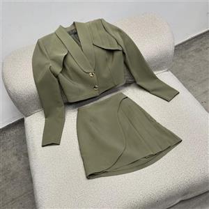 کت دامن مجلسی جنس کرپ باربی شخصی دوزی رنگبندی دارد