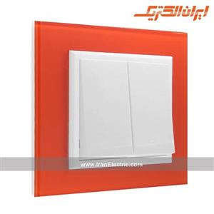 کلید دوپل برلیان کریستال نارنجی