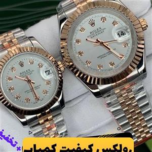 ساعتمچی ست مردانه و زنانه بند استیل بدنه استیل 