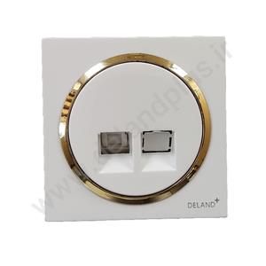 تلفن تک سوکت مدل آوا سفید (مکانیزم قاب)