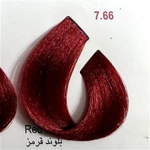 بلوند قرمز 7.66 ،رنگ مو کم آمونیاک پیلون ویک عدد اکسیدان