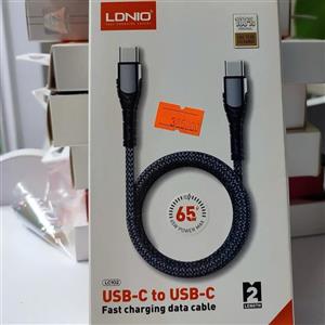کابل دو سر Type-C الدینیو مدل LC102 طول 2 متر