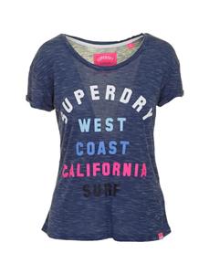 تی شرت ویسکوز یقه گرد زنانه - سوپردرای Women Viscose Round Neck T-Shirt - Superdry