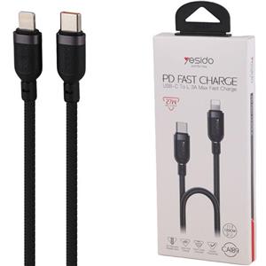 کابل تایپ سی به لایتنینگ فست شارژ 27 وات یسیدو CA189 طول 1.2 متر