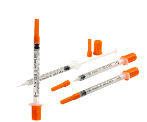 سرنگ انسولین یکپارچه 1 سی سی حلماطب