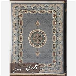 6متری فرش ماشینی کاشان 700 شانه تراکم 2550با نخ صددرصد آکریلیک طرح هالیدی  رنگ زمینه دودی 