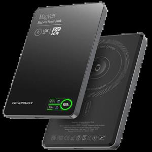 پاوربانک 5000 مگ سیف 20 وات پاورولوژی Powerology MagVolt 5000mAh Magnetic Power Bank PPBCHA62