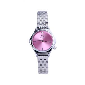 ساعت مچی سولیدا زنانه فلزی نقره ای صفحه صورتی 5121/2