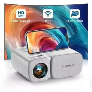 مینی ویدیو پروژکتر برند Jimveo مدل C11 وایفای و بلوتوث