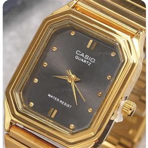 ساعت مچی زنانه کاسیو casio ترند طلایی مدل 1749 بهمراه جعبه و باطری اضافه  شیشه سافایر 