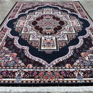 فرش ماشینی کاشان فرش ناردون مشکی 12 متری قالی کاشان آقای فرش نرم و ضخیم 400شانه تراکم700 