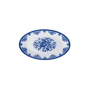 دیس چینی زرین ایران مدل بیضی ایتالیا 24 فلورانس سرمه ای درجه 1