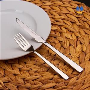 کارد و چنگال میوه خوری برند کفچک - مدل شیکاگو - استیل براق