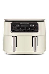 سرخ کن AIR PRO COOK DUO TANDOOR XXXL 4 4 لیتری AIRFRYER ROSEGOLD برای 8 نفر اورجینال Karaca