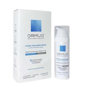 کرم آبرسان دست و صورت و گردن اورموس مدل Hydra Tech مناسب برای انواع پوست حجم 50 میلی‌لیتر