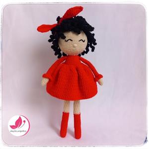 عروسک دستبافت. سایز 28 سانت. قابل شستشو. پر شده با الیاف مرغوب. امکان سفارش با رنگ دلخواه.
