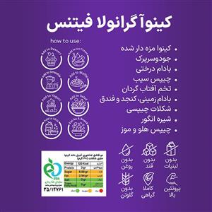 گرانولا کینوا فیتنس با شکلات تلخ کینولند - ۳۰۰ گرم 