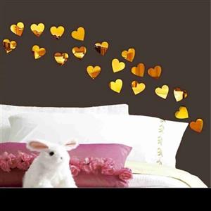 اینه دکوراتیو مدل قلب مجموعه 15 عددی