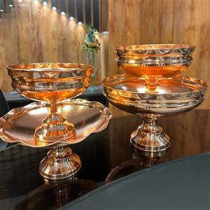 ست پذیرایی 4 تیکه دیبا کاسه ای مسی