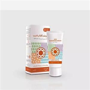کرم ضدآفتاب فاقد چربی و بدون رنگ spf50 ادیب 30 گرم حاوی حصاره بابونه