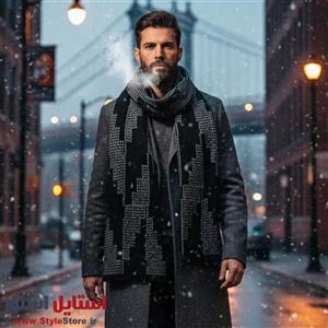 شال گردن بافتنی سیلکا مدل مهرشاد کد 2076
