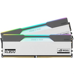 رم KLEVV Cras V RGB ROG Certified 48GB Dual 6200MHz CL32 - White