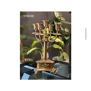 شمعدان 5 شاخه برنجی هندی طرح ورساچه کد 173039 versace