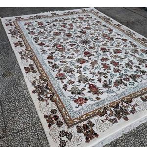 فرش 6 متری طرح جانان سفید 400شانه تراکم 700