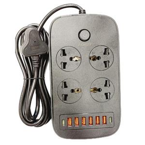 چندراهی برق 6USB 2TYPE-C فیوزدار مدل AQ622