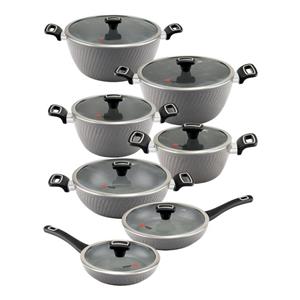 سرویس قابلمه و تابه گرانیت 14 پارچه ام جی اس مدل ماینز