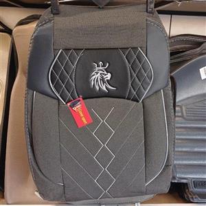 روکش صندلی ساینا و تیبا1 جدید  یک چرم پارچه طوسی وی آی پی vip