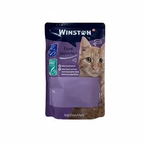 پوچ گربه وینستون طعم سالمون و ماهی قزل آلا